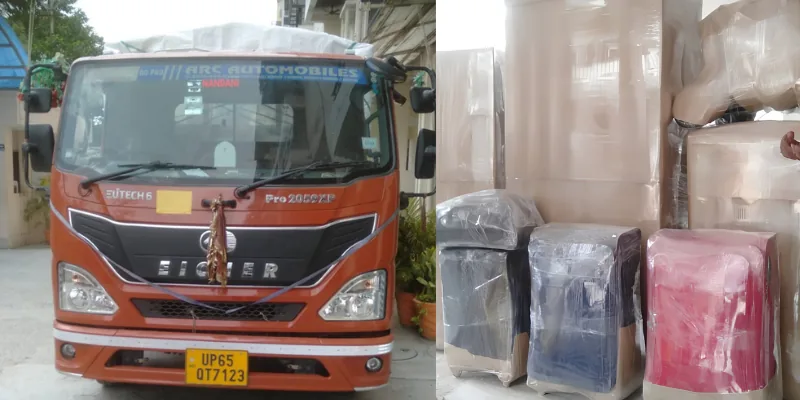 Dedicated Closed Moving Container Truck